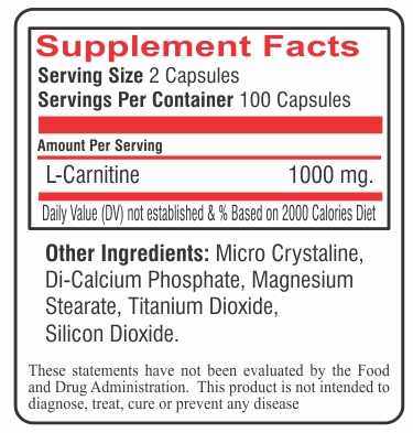 Fat-Burner-l-carnetine-supp-facts Fat-Burner-l-carnetine-supp-facts